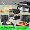 Waffeleisen stark schwarz 2 große Waffeln MPM MGO-41/C Produktbild-Vorschau 6