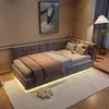 INONEFT Polsterbett 90x200cm mit LED und USB, Jugendbett Produktbild-Vorschau 4