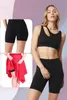 BLONGW 3er Set Damen Highwaisted Sport Shorts Schwarz S-M Produktbild-Vorschau 3