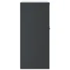 A side view of a dark gray filing cabinet against a white background. Náhľad obrázku produktu