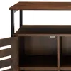Příborník Warrington 100x37x82cm - Průmyslové dřevo tmavé, Náhled obrázku produktu 8