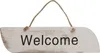 Wandschild Wilkommen, Dekoschild Holzschild, Shabby-Look Produktbild-Vorschau 1