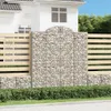 Gabionen mit Hochbogen 11Stk. 200x50x220/240cm Verzinktes Produktbild-Vorschau 2