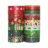 Two stacks of Christmas-themed washi tape rolls are shown against a white background. Produktbild-Vorschau