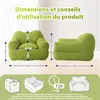 Pouf géant pour adulte, rembourrage en mousse déchiquetée, Voir les images du produit 6