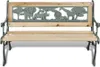 Panchina da giardino per bambini 84 cm in legno Anteprima dell’immagine prodotto 1
