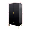 Vertikaler Doppel-Tuerenschrank mit 1 Schublade 90x55x180 Produktbild-Vorschau 8