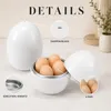 Eierkocher Mikrowelle 4 Eier, Eierform Frühstücksbereiter Produktbild-Vorschau 5