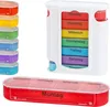 Pillenbox 'Deluxe' 7 Tage Regenbogenfarben weiß Kunststoff Produktbild-Vorschau 5