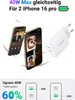 UGREEN USB C Ladegerät 40W 2-Port USB-C Netzteil PD 3.0 Produktbild-Vorschau 2
