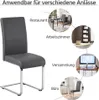 Yaheetech 2er Set Freischwinger Esszimmerstuhl aus Produktbild-Vorschau 8