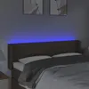 vidaXL LED Kopfteil Taupe 147x16x78/88 cm Stoff - LED Produktbild-Vorschau 4