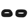Two black, oval-shaped ear pads for headphones are shown against a white background. Podgląd zdjęcia produktu