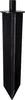 A black garden stake with a threaded top. Produktbild-Vorschau