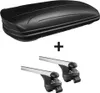 Dachbox schwarz matt VDP MAA320M günstiger Auto Dachkoffer Produktbild-Vorschau 1