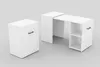 Helvetia "Smart" Ausziehbarer Schreibtisch 41-132cm Weiß Produktbild-Vorschau 8