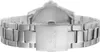 A close-up view of the clasp and bracelet of a silver watch. Produktbild-Vorschau