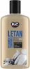 A bottle of K2 LETAN cleaner and conditioner for car interiors, with an image of car seats on the label. Podgląd zdjęcia produktu