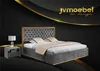 Luxus Bett Textil 2x Nachttisch 3tlg. Schlafzimmer Set Produktbild-Vorschau 3