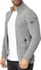 Red Bridge Herren Strickjacke Cardigan mit Stehkragen Basic Produktbild-Vorschau 5