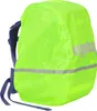 A neon green backpack rain cover with reflective stripes and the 'ergobag' logo visible. Produktbild-Vorschau