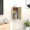 vidaXL Szafki wiszące pod TV 2 szt. dąb sonoma 30,5x30x30 Podgląd zdjęcia produktu 13