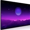 Italienischer Leinwand Leinwandbild - Futuristic landscape Produktbild-Vorschau 1