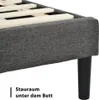Sweiko  Polsterbett Doppelbett mit Lattenrost & Kopfteil & Produktbild-Vorschau 11