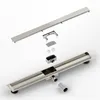 Duschrinne – 80 cm – Fliesenrost – Edelstahl – mit Flansch Produktbild-Vorschau 4
