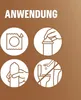 An instructional graphic showing the application of condoms, with four circular diagrams illustrating steps. Náhľad obrázku produktu