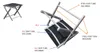 Hochlehner Klappstuhl + Klapphocker Fußhocker Aluminium Textilen Produktbild-Vorschau