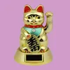 Glückskatze - Maneki-neko - Winkekatze Solar - 12 cm - gold Produktbild-Vorschau 3
