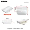 Lavabo sospeso HOROW, 56 x 40 cm, lavabo da appoggio per Anteprima dell’immagine prodotto 5