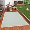 In & Outdoor Teppich Flachgewebe Ottawa Türkis Beige Produktbild-Vorschau 1