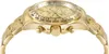 A close-up side view of a gold chronograph watch. Podgląd zdjęcia produktu
