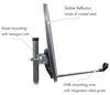 Set di sistemi satellitari in acciaio antracite 55 cm Anteprima dell’immagine prodotto 10