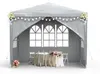 QEENTOE, gazebo da giardino 3x3 metri, grigio, tenda in Anteprima dell’immagine prodotto 1