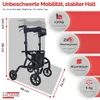 abc HOME Ultra-Leichtgewicht Rollator 6kg – Aluminium Produktbild-Vorschau 3
