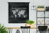 MuchoWow® Wandteppich Wandbehang Weltkarte - Blackboard - Produktbild-Vorschau 2