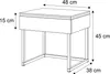 A line drawing of a nightstand with dimensions indicated. Produktbild-Vorschau
