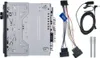 The image shows the back and accessories of a car stereo receiver. Podgląd zdjęcia produktu