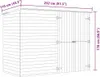 vidaXL Abri de jardin 232 x 110 x 170 cm Bois de pin Voir les images du produit 8