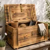 Truhe Hugo geflammt mit Deckel  50 x 36 x 26cm Produktbild-Vorschau 2