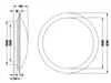 TRIO LED-Deckenleuchte LB21 3000K 1900lm IP44 schwarz Produktbild-Vorschau 5