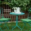 Lavea® Sitzkissen 40x40 cm, 4er Set, Dunkelgrün - mit Produktbild-Vorschau 2