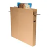A cardboard box for transporting pictures or artwork, with blue corner protectors visible at the top. Produktbild-Vorschau