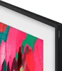 A close-up view of a Samsung TV frame with abstract art displayed on the screen. Produktbild-Vorschau