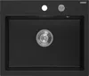 Mexen Oscar Granitspüle 1-Becken 580 x 490 mm, schwarz, Produktbild-Vorschau 1