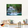ARTland Glasbild Tiefen Wald Wasserfall Größe: 30x30 cm Produktbild-Vorschau 5