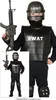 A child wearing a SWAT costume, holding a toy rifle. Anteprima dell’immagine prodotto